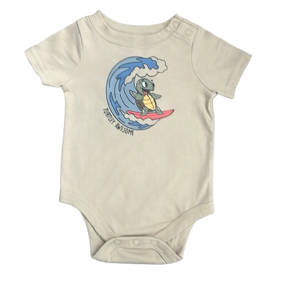 Garanimals Baby Boys (2) Graphic Bodysuits with Short Sleeves - Size 3-6 Months - Picture 2 of 7